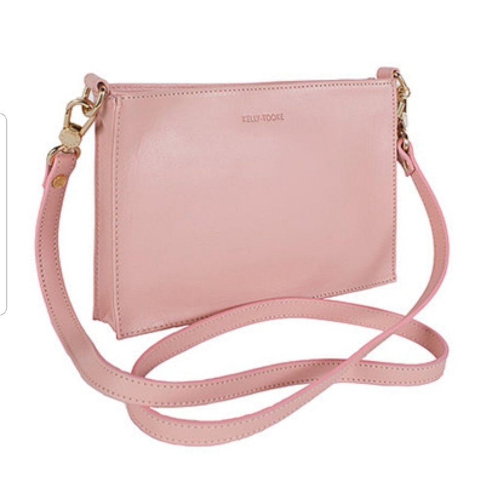 KELLY TOOKE BLUSH CROSSBODY CLUTCH